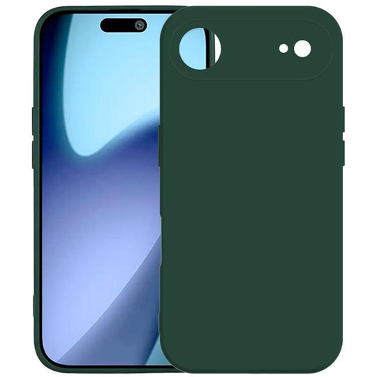 For iPhone Air Kalebol Precise Cutouts Solid Color TPU Phone Case(Dark Green)