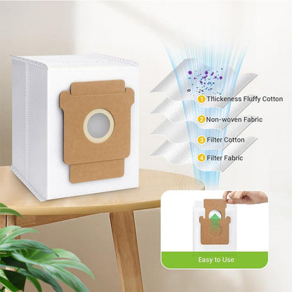 JUNSUNMAY 6pcs Robot Cleaner Non-woven Fabrics Dust Bag for iRobot Roomba Plus 405 / 505 Combo - For iRobot Accessories by JUNSUNMAY | Online Shopping UK | buy2fix