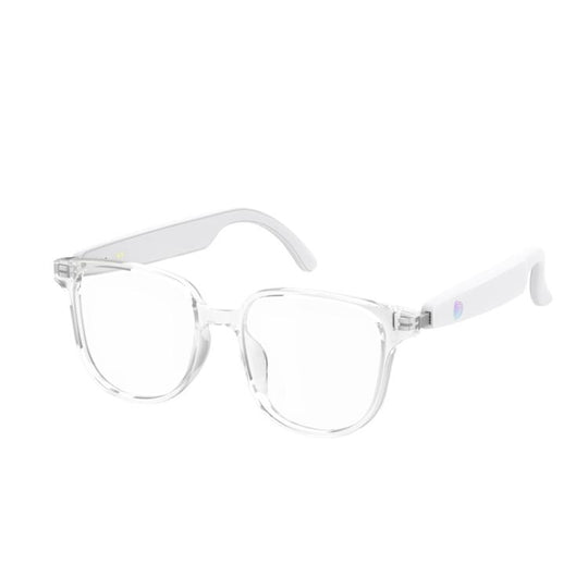GL08 Smart Glasses, Support Touch Control / Built-in Call Microphone / Open Style Audio Experience(White)
