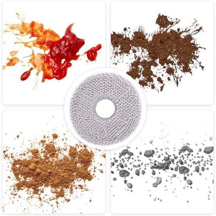 JUNSUNMAY 4pcs Washable Mop Pads Replacement for Ecovacs Deebot T50 Pro / T50 Max / T50 Omni - For ECOVACS Accessories by JUNSUNMAY | Online Shopping UK | buy2fix