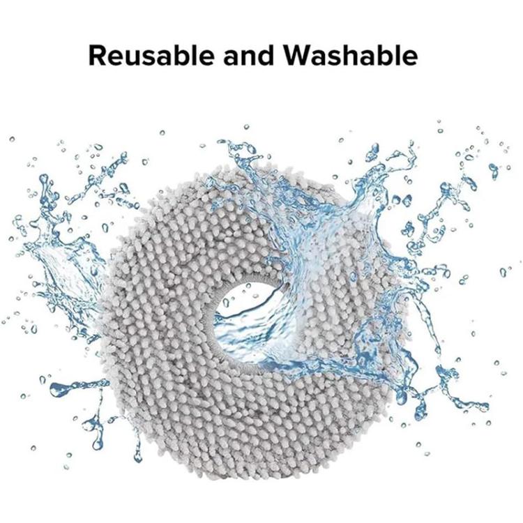 JUNSUNMAY 4pcs Washable Mop Pads Replacement for Ecovacs Deebot T50 Pro / T50 Max / T50 Omni - For ECOVACS Accessories by JUNSUNMAY | Online Shopping UK | buy2fix