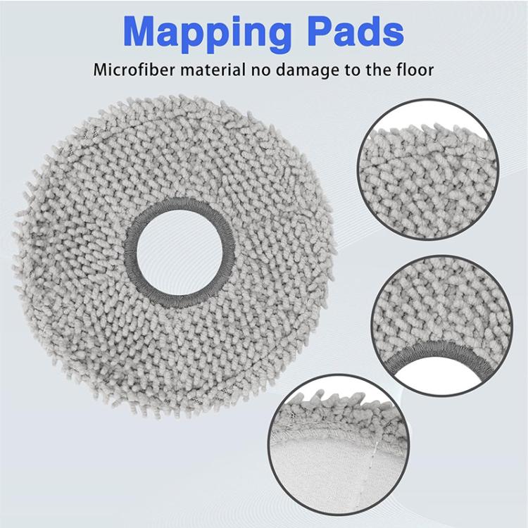 JUNSUNMAY 4pcs Washable Mop Pads Replacement for Ecovacs Deebot T50 Pro / T50 Max / T50 Omni - For ECOVACS Accessories by JUNSUNMAY | Online Shopping UK | buy2fix