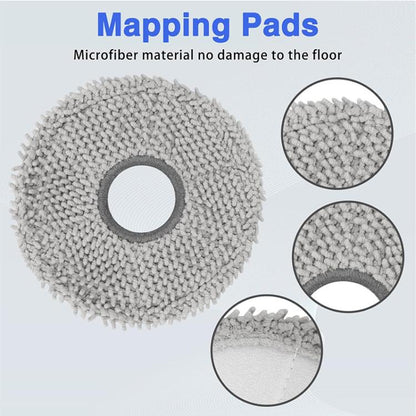 JUNSUNMAY 4pcs Washable Mop Pads Replacement for Ecovacs Deebot T50 Pro / T50 Max / T50 Omni - For ECOVACS Accessories by JUNSUNMAY | Online Shopping UK | buy2fix