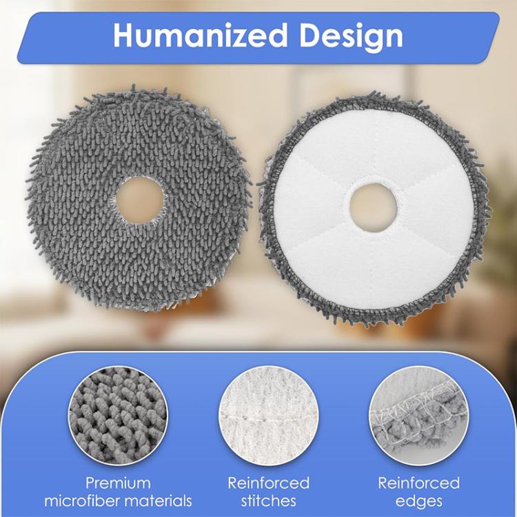 JUNSUNMAY 4pcs Washable Mop Pads Replacement for iRobot Roomba Plus 405 / 505 Combo - For iRobot Accessories by JUNSUNMAY | Online Shopping UK | buy2fix