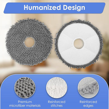 JUNSUNMAY 4pcs Washable Mop Pads Replacement for iRobot Roomba Plus 405 / 505 Combo - For iRobot Accessories by JUNSUNMAY | Online Shopping UK | buy2fix