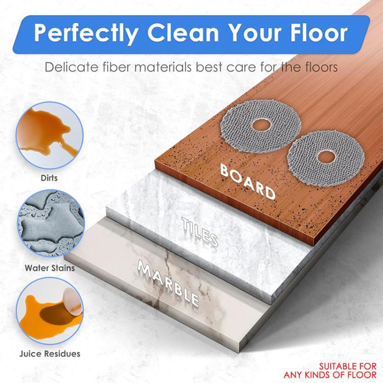 JUNSUNMAY 4pcs Washable Mop Pads Replacement for iRobot Roomba Plus 405 / 505 Combo - For iRobot Accessories by JUNSUNMAY | Online Shopping UK | buy2fix