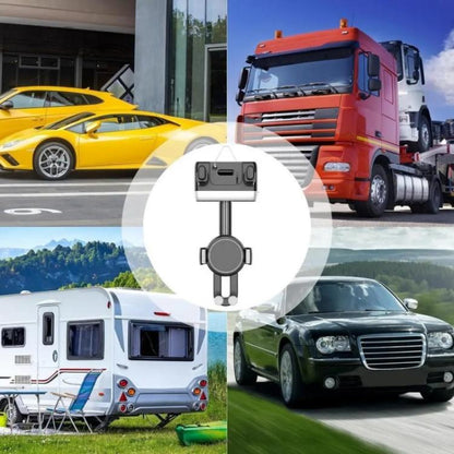 H256 360 Degree Rotation Cellphone Navigation Bracket Car Rearview Mirror Phone Holder - Universal Car Holders by buy2fix | Online Shopping UK | buy2fix