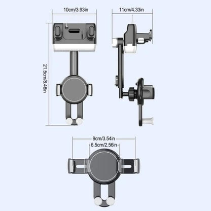 H256 360 Degree Rotation Cellphone Navigation Bracket Car Rearview Mirror Phone Holder - Universal Car Holders by buy2fix | Online Shopping UK | buy2fix