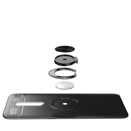 Metal Ring Holder 360 Degree Rotating TPU Case for OPPO RENO Z(Black+Rose Gold) - OPPO Cases by buy2fix | Online Shopping UK | buy2fix