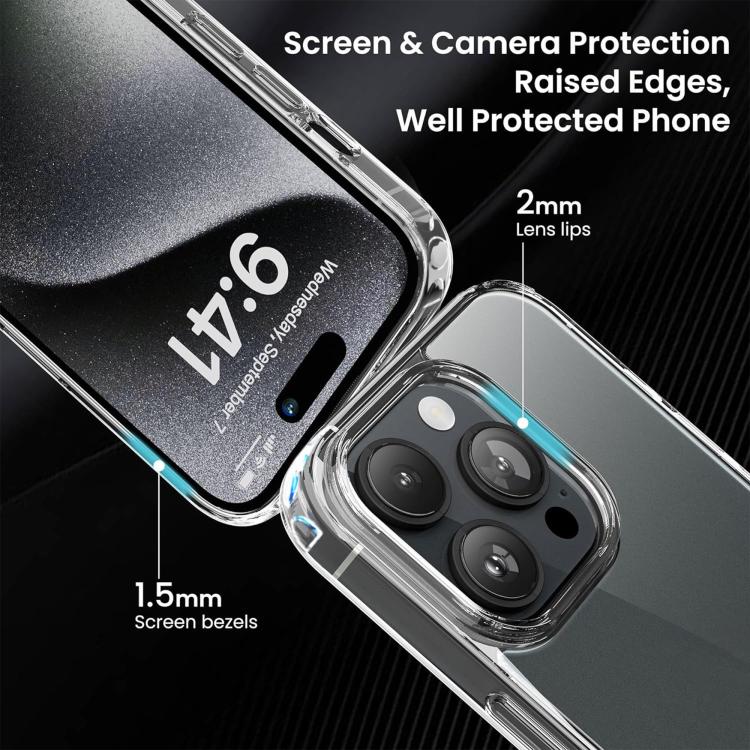 For iPhone 16 Kalebol Simple Clear PC Phone Case(Transparent) - iPhone 16 Cases by Kalebol | Online Shopping UK | buy2fix