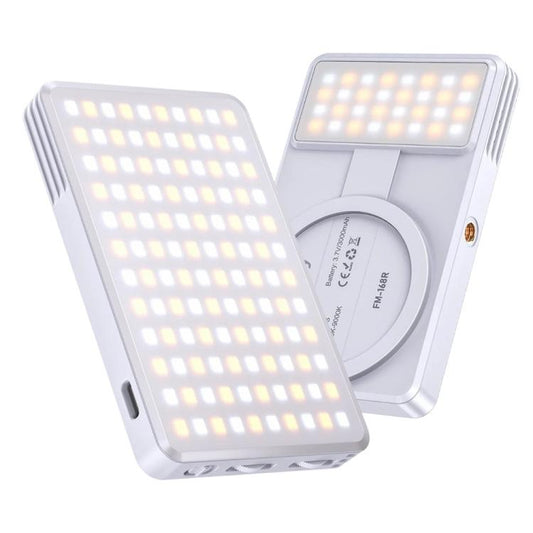 JMARY FM-168R Dual Color Temperature 160 LED Beads Portable Magnetic Phone Fill Light(White) -  by Jmary | Online Shopping UK | buy2fix