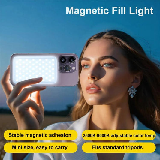 JMARY FM-168R Dual Color Temperature 160 LED Beads Portable Magnetic Phone Fill Light(White) -  by Jmary | Online Shopping UK | buy2fix