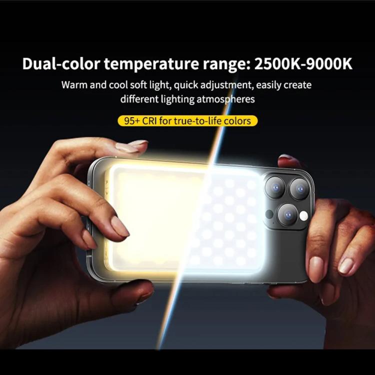 JMARY FM-168R Dual Color Temperature 160 LED Beads Portable Magnetic Phone Fill Light(Black) -  by Jmary | Online Shopping UK | buy2fix
