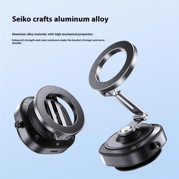 X74 Car Dashboard Electric Vacuum Suction Cup Magnetic Phone Holder - Universal Car Holders by buy2fix | Online Shopping UK | buy2fix