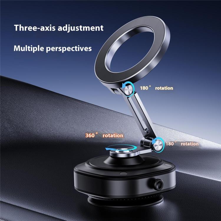 X74 Car Dashboard Electric Vacuum Suction Cup Magnetic Phone Holder - Universal Car Holders by buy2fix | Online Shopping UK | buy2fix