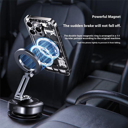 X74 Car Dashboard Electric Vacuum Suction Cup Magnetic Phone Holder - Universal Car Holders by buy2fix | Online Shopping UK | buy2fix