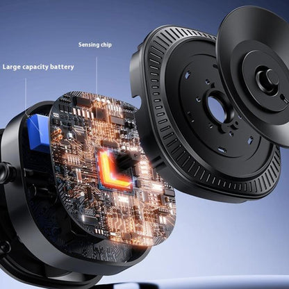 X74 Car Dashboard Electric Vacuum Suction Cup Magnetic Phone Holder - Universal Car Holders by buy2fix | Online Shopping UK | buy2fix