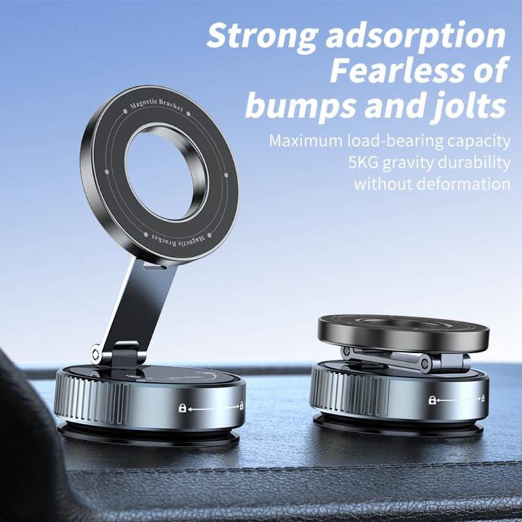 K1 360 Degree Rotation Foldable Navigation Stand Magnetic Car Phone Holder Suction Cup Base - Universal Car Holders by buy2fix | Online Shopping UK | buy2fix