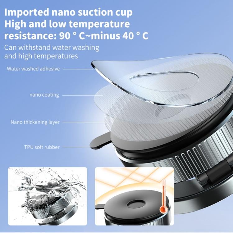 K1 360 Degree Rotation Foldable Navigation Stand Magnetic Car Phone Holder Suction Cup Base - Universal Car Holders by buy2fix | Online Shopping UK | buy2fix