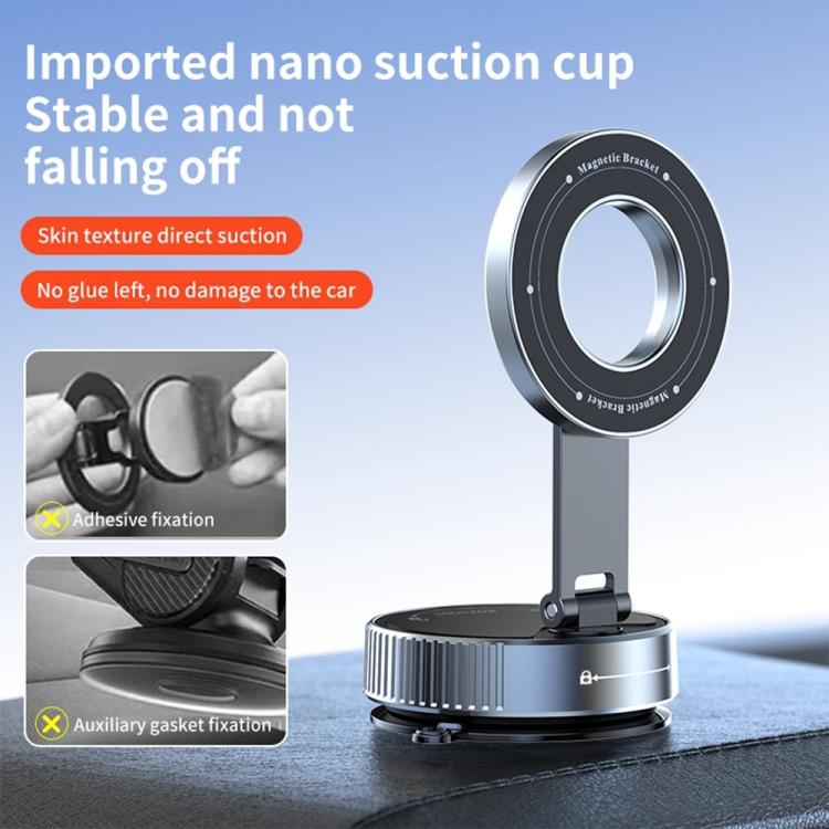 K1 360 Degree Rotation Foldable Navigation Stand Magnetic Car Phone Holder Suction Cup Base - Universal Car Holders by buy2fix | Online Shopping UK | buy2fix