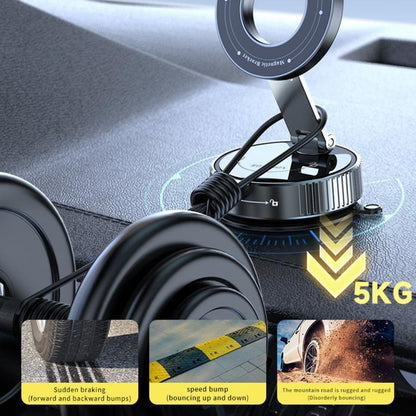 K1 360 Degree Rotation Foldable Navigation Stand Magnetic Car Phone Holder Suction Cup Base - Universal Car Holders by buy2fix | Online Shopping UK | buy2fix