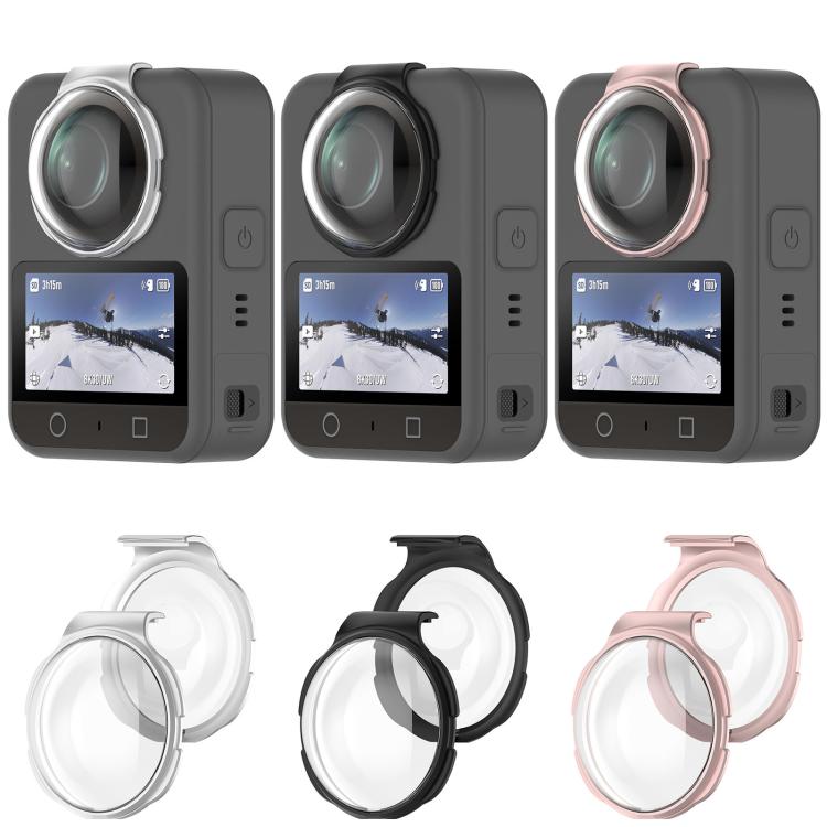 For DJI Osmo 360 Panoramic Camera Tempered Glass Cover Protective Lens Guard(Black) - Other by buy2fix | Online Shopping UK | buy2fix