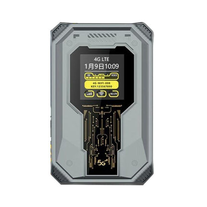 A50 Support 8 Devices Portable SIM Card 4G WiFi Router Rechargeable Time Display Router - 4G Mobile Wifi by buy2fix | Online Shopping UK | buy2fix