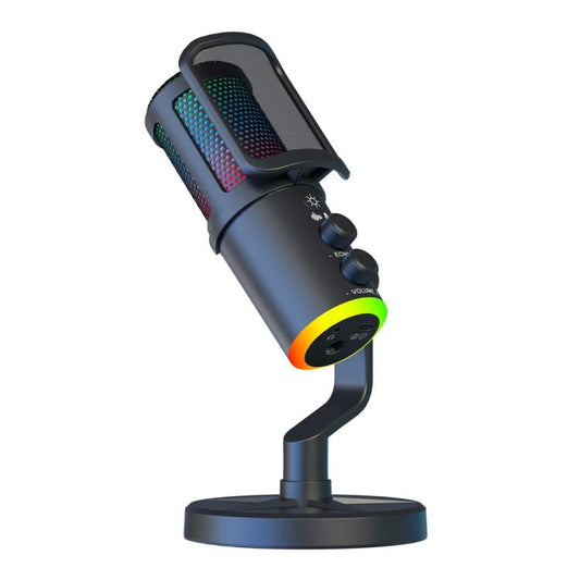 SU9 RGB Light USB-C / Type-C Desktop Recording Noise Reduction Microphone with Anti-spray Net - Microphone by buy2fix | Online Shopping UK | buy2fix