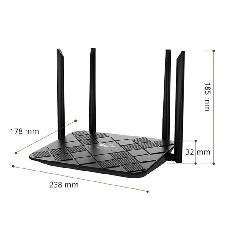 320M-E Eurasian Version Home Office Wireless Network WiFi CPE 3 Port SIM Card 4G LTE Router, Plug:US Plug - Wireless Routers by buy2fix | Online Shopping UK | buy2fix