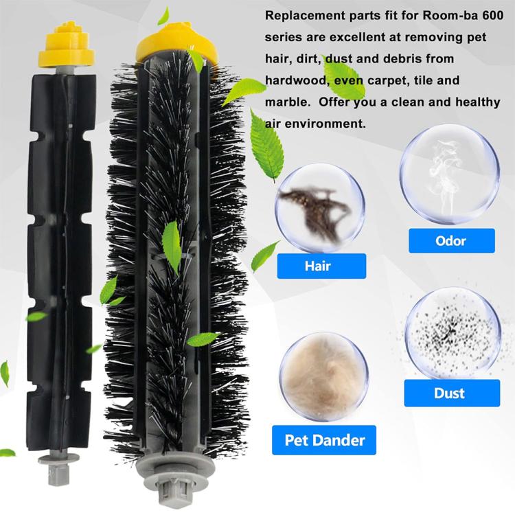2pcs JUNSUNMAY Sweeper Main Clean Brush for iRobot Roomba 600 Series - For iRobot Accessories by JUNSUNMAY | Online Shopping UK | buy2fix