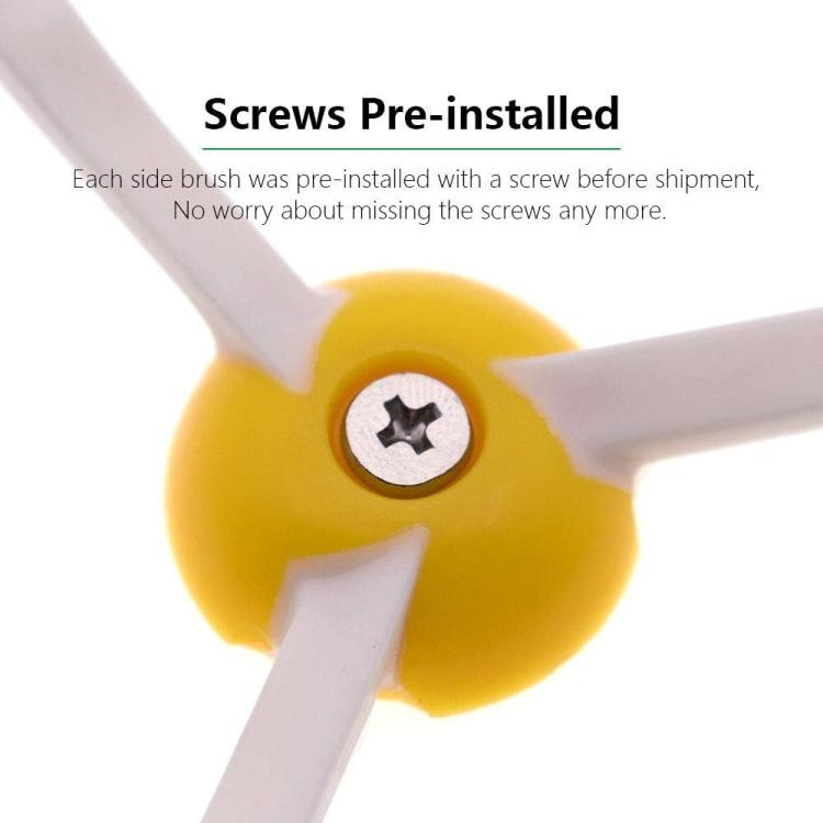 JUNSUNMAY 6pcs Sweeper Triangle Side Brush for iRobot Roomba 600 Series - For iRobot Accessories by JUNSUNMAY | Online Shopping UK | buy2fix