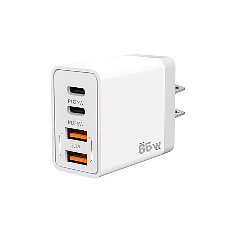 TE-PD44 Dual USB-A Dual Type-C 4-port Mobile Phone Charger US Plug - USB Charger by buy2fix | Online Shopping UK | buy2fix