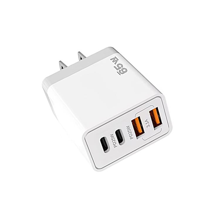 TE-PD44 Dual USB-A Dual Type-C 4-port Mobile Phone Charger US Plug - USB Charger by buy2fix | Online Shopping UK | buy2fix