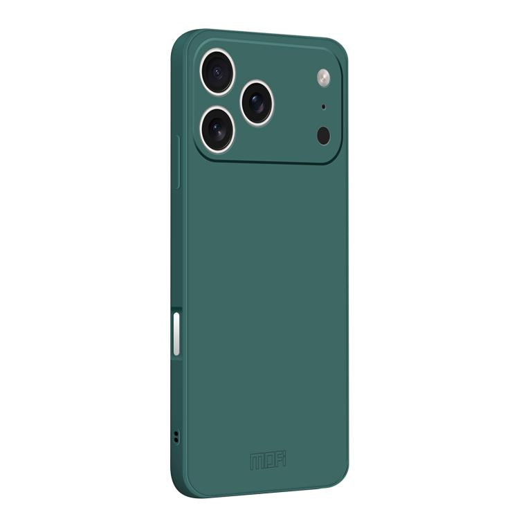 For iPhone 17 Pro MOFI Caring Soft Shell Liquid Silicone Skin Feel Phone Case(Dark Green) - iPhone 17 Pro Cases by MOFI | Online Shopping UK | buy2fix