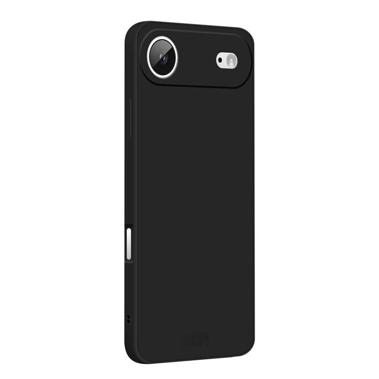 For iPhone 17 Air MOFI Caring Soft Shell Liquid Silicone Skin Feel Phone Case(Black) - iPhone 17 Air Cases by MOFI | Online Shopping UK | buy2fix