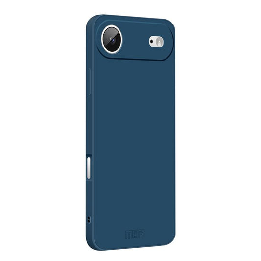 For iPhone 17 Air MOFI Caring Soft Shell Liquid Silicone Skin Feel Phone Case(Blue) - iPhone 17 Air Cases by MOFI | Online Shopping UK | buy2fix