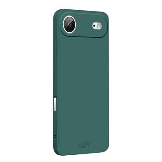 For iPhone Air MOFI Caring Soft Shell Liquid Silicone Skin Feel Phone Case(Dark Green) - iPhone Air Cases by MOFI | Online Shopping UK | buy2fix