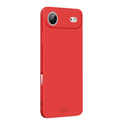 For iPhone 17 Air MOFI Caring Soft Shell Liquid Silicone Skin Feel Phone Case(Red) - iPhone 17 Air Cases by MOFI | Online Shopping UK | buy2fix