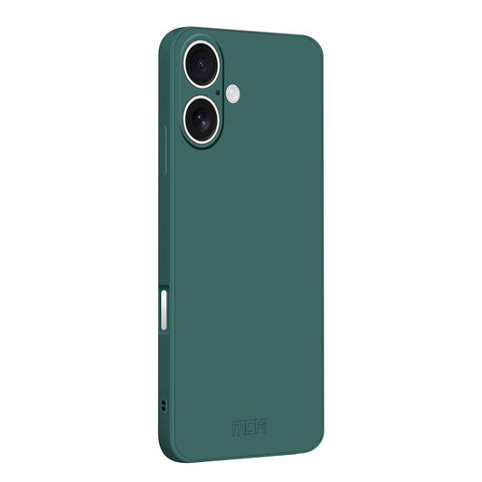 For iPhone 17 MOFI Caring Soft Shell Liquid Silicone Skin Feel Phone Case(Dark Green) - iPhone 17 Cases by MOFI | Online Shopping UK | buy2fix