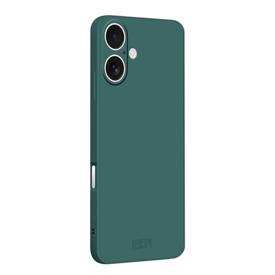 For iPhone 17 MOFI Caring Soft Shell Liquid Silicone Skin Feel Phone Case(Dark Green)