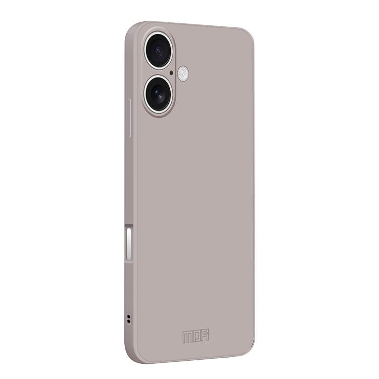 For iPhone 17 MOFI Caring Soft Shell Liquid Silicone Skin Feel Phone Case(Titanium Gray) - iPhone 17 Cases by MOFI | Online Shopping UK | buy2fix