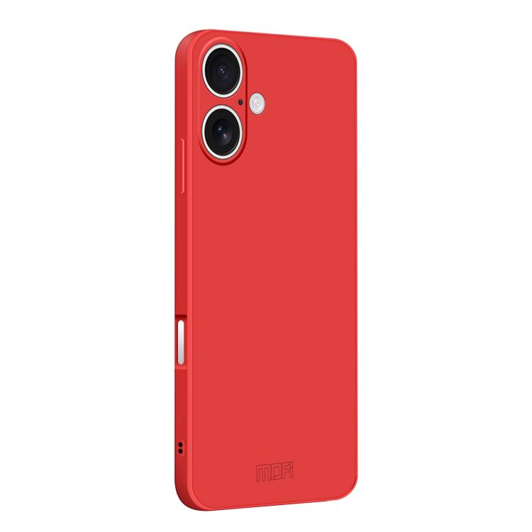 For iPhone 17 MOFI Caring Soft Shell Liquid Silicone Skin Feel Phone Case(Red) - iPhone 17 Cases by MOFI | Online Shopping UK | buy2fix