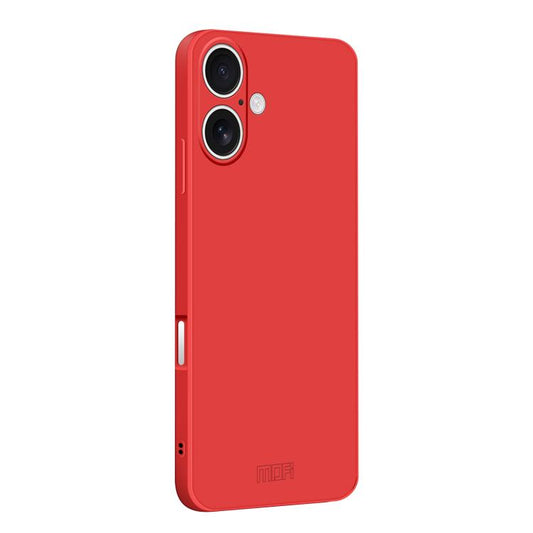 For iPhone 17 MOFI Caring Soft Shell Liquid Silicone Skin Feel Phone Case(Red) - iPhone 17 Cases by MOFI | Online Shopping UK | buy2fix