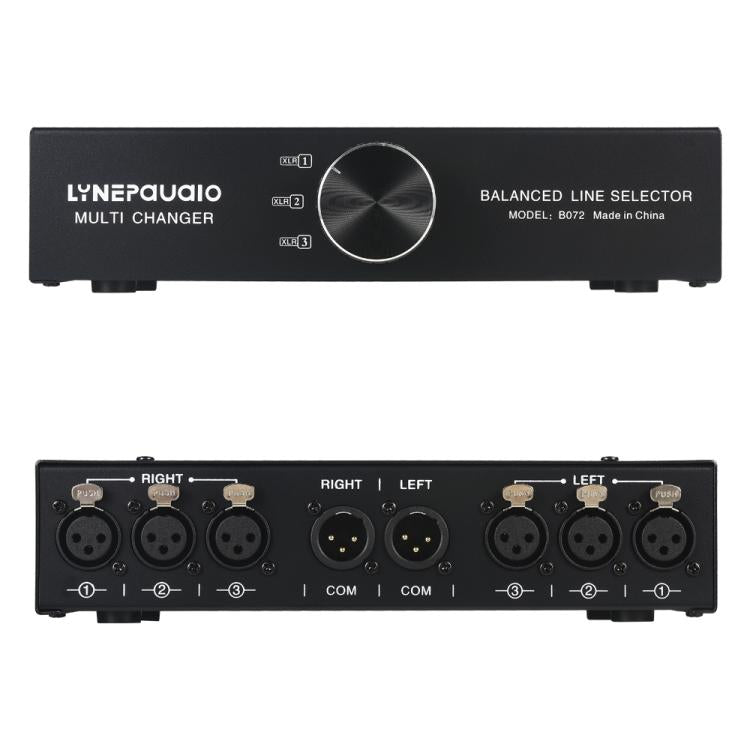 B072 3 Input 1 Output Fully Balanced Signal Selector 3-Channel Balanced Line Selector, No Need For External Power Supply Lossless Switching -  by buy2fix | Online Shopping UK | buy2fix