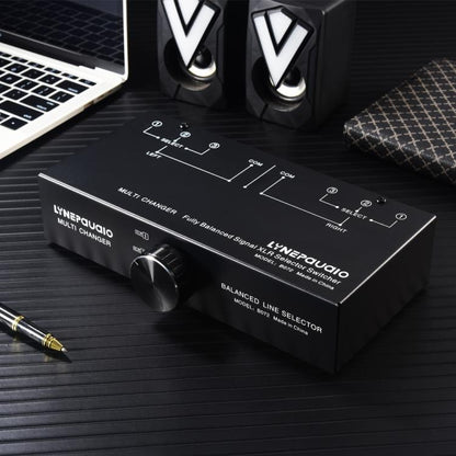 B072 3 Input 1 Output Fully Balanced Signal Selector 3-Channel Balanced Line Selector, No Need For External Power Supply Lossless Switching -  by buy2fix | Online Shopping UK | buy2fix