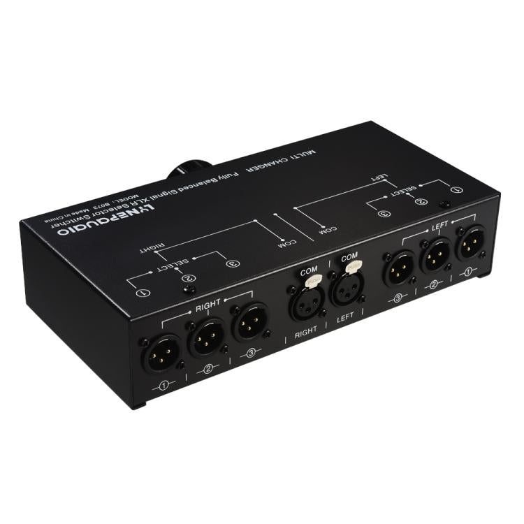 B073 1 Input 3 Output Fully Balanced Signal Selector 3-Channel Balanced Line Selector, No Need For External Power Supply Lossless Switching -  by buy2fix | Online Shopping UK | buy2fix