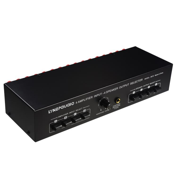 B075 4 Input 4 Ooutput Power Amplifier Speaker Selector Switcher,  300W Sound Quality Per Channel No Loss -  by buy2fix | Online Shopping UK | buy2fix