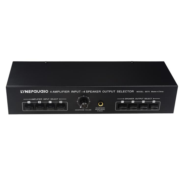 B075 4 Input 4 Ooutput Power Amplifier Speaker Selector Switcher,  300W Sound Quality Per Channel No Loss -  by buy2fix | Online Shopping UK | buy2fix