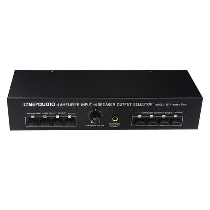 B075 4 Input 4 Ooutput Power Amplifier Speaker Selector Switcher,  300W Sound Quality Per Channel No Loss -  by buy2fix | Online Shopping UK | buy2fix
