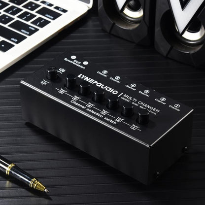 B080 6 Input 2 Output Audio Signal Selector Audio Switcher, 2-Channel Synchronous Output RCA Interface -  by buy2fix | Online Shopping UK | buy2fix